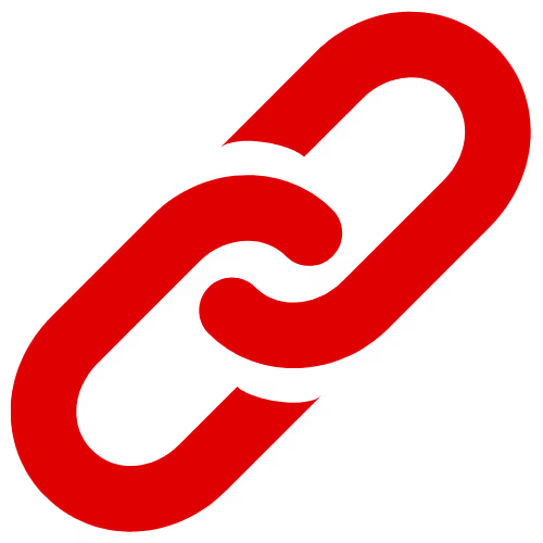 a link icon, two chain links